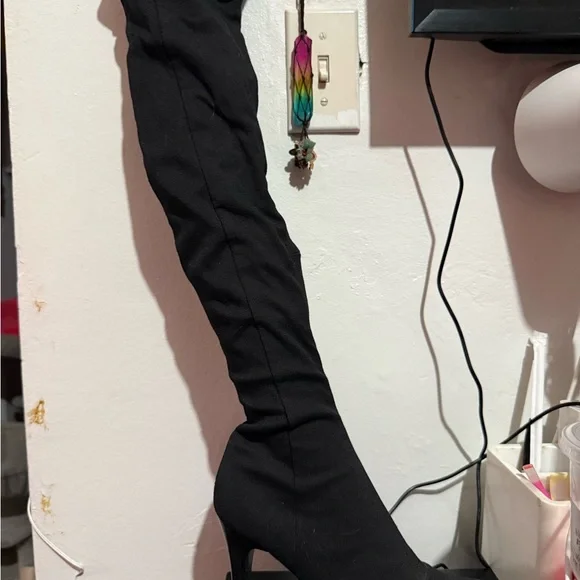Nine West Black Over the Knee Boots - Picture 3 of 4